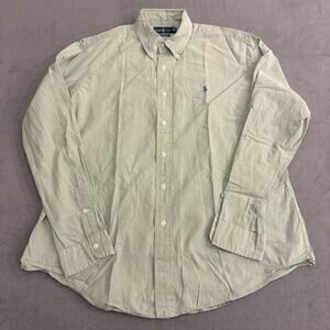 Vintage Polo Ralph Lauren Shirt Mens XL Shirt Checkered Flannel Button Down 90s